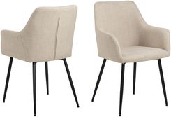 Zdjęcie Actona Group A S Krzesło Lizzy Czarny Mat Basel Beżowy 24 - Mrocza