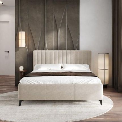 Comforteo Łóżko Melody Tapicerowane 140X200 Pojemnik Z Pojemnikiem Tkanina Wind 05