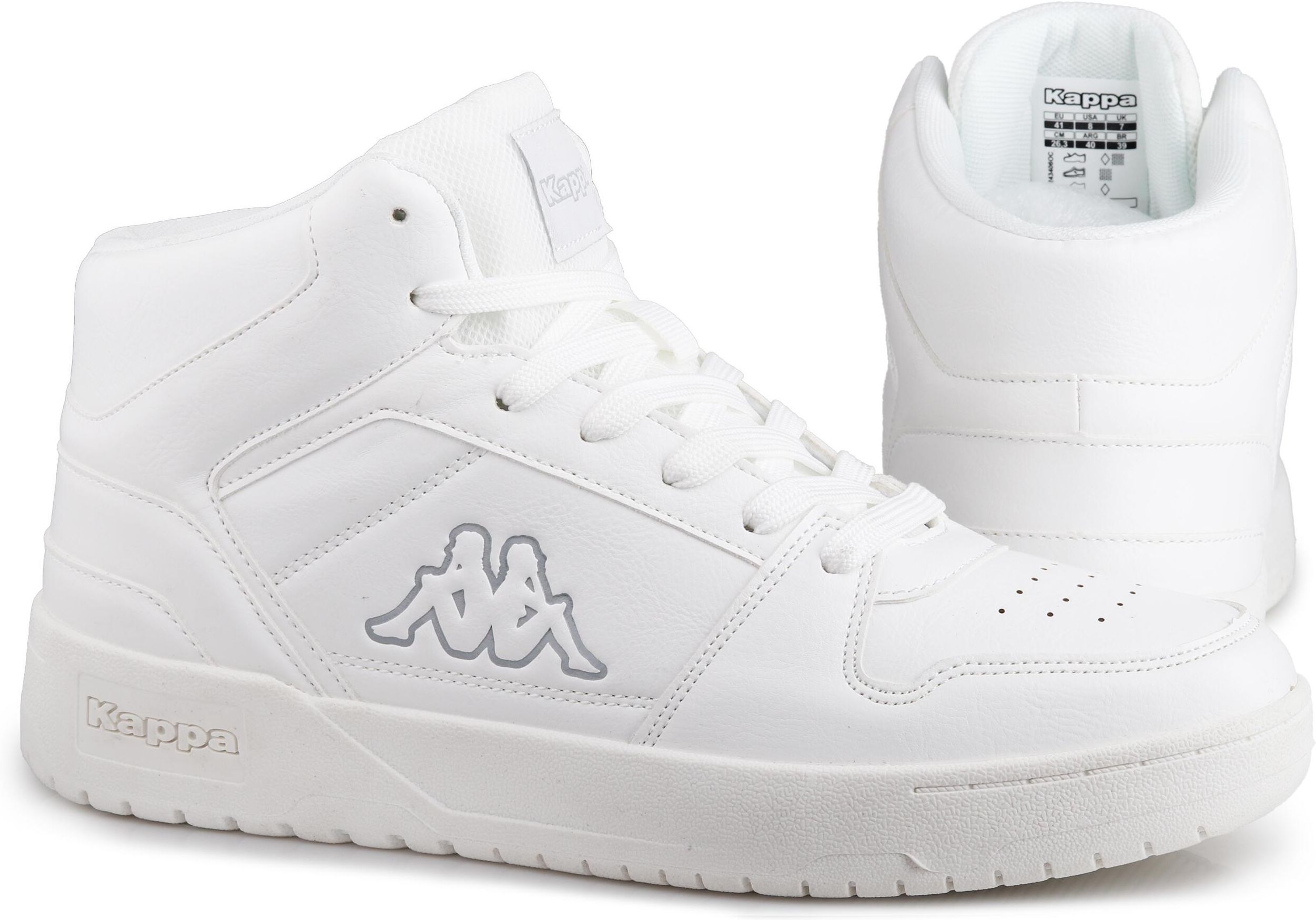 Kappa Código De Estilo Unisex: 243406 Coda Mid Sneaker, Color Gris