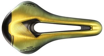 Selle San Marco Shortfit 2.0 Open-Fit Racing Narrow Siodełko, 140mm Iridescent Gold