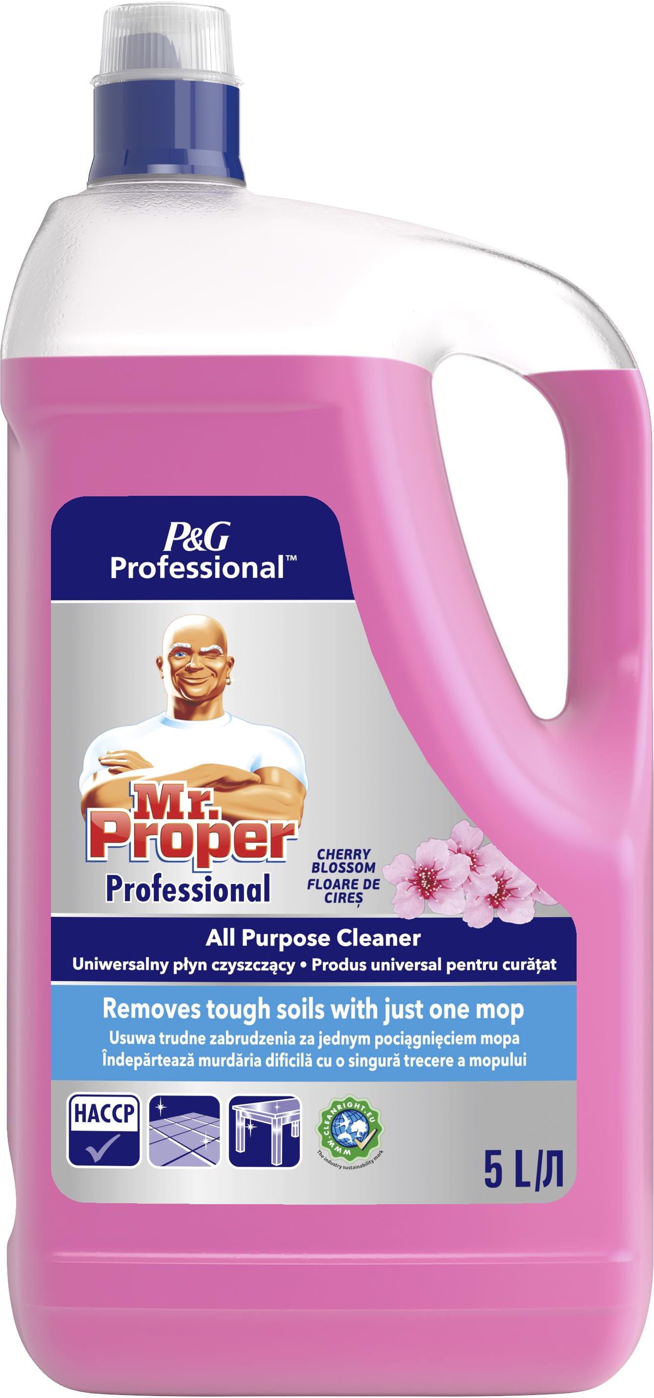 Mrs. Proper Mr Proper Professional Płyn Uniwersalny Cherry Blossom 5L - Ceny i ...