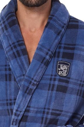 Szlafrok Hero Long 2455 Navy - zdjęcie 2