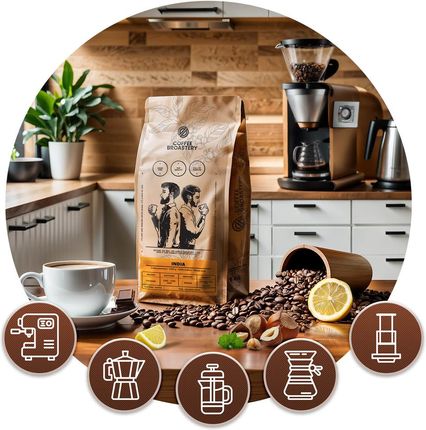 Coffee Broastery Ziarnista India Karnataka Premium 1kg - zdjęcie 5