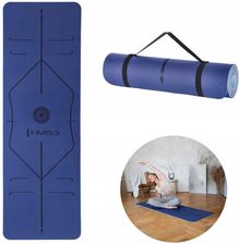 Zdjęcie YM10 MATA TPE DO JOGI DARK BLUE HMS - Siemiatycze