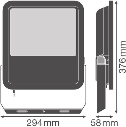 Ledvance Floodlight Pfm Led G4 117W/133W 150M/W 4000K Czarny By Osram 4099854306402 - zdjęcie 3