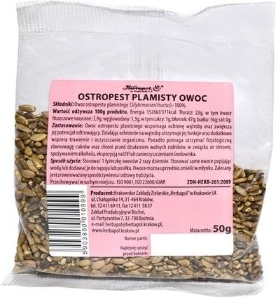 Herbapol OSTROPEST PLAMISTY OWOC 50g