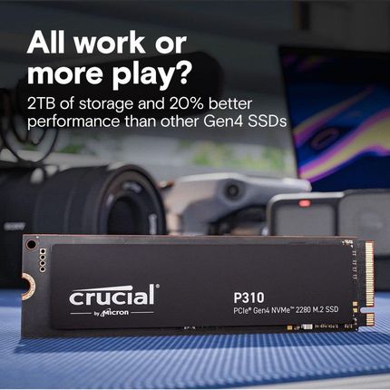 新品 Crucial P310 1TB M.2 Gen4 NVMe SSD Crucial P310 SSD 1TB M.2 2230 NVMe PCIe Gen4 wewnętrzny SSD