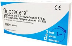 Profesjonalny Test Combo 8w1 Fluorecare Sars-CoV-2 / Grypa A i B / RSV / hMPV / RhV / ADV / PIV MF-130-01 - zdjęcie 1