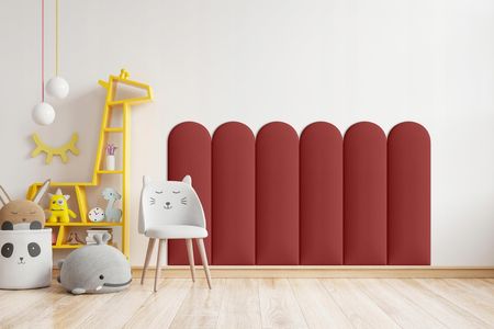Smartlife Panel Tapicerowany Ścienny Płotek Magic Velvet Bordowy 30x60 + Rzepy - zdjęcie 5