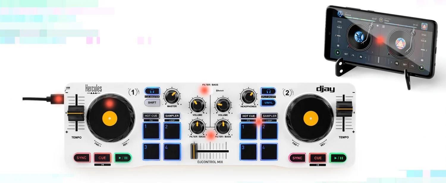 Hercules DJControl Mix  ワイヤレス DJ コントローラー Hercules ワイヤレスDJコントローラー DJControl Mix Ultra