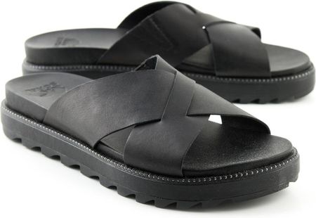 Klapki damskie Sorel Roaming Criss Cross skórzane 39 Ceny i