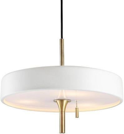 Step Into Design Lampa Wisząca Artdeco Biało Złota 35cm