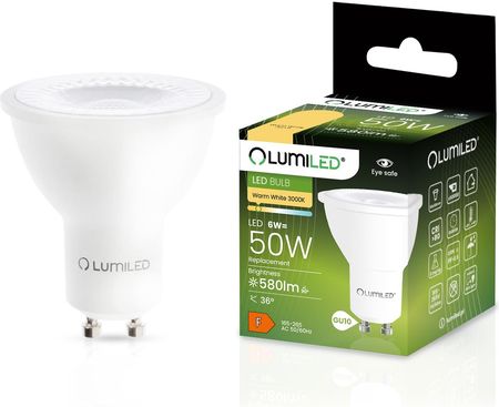 Lumiled Żarówka Led Gu10 6W = 60W 580Lm 3000K Ciepła 36°
