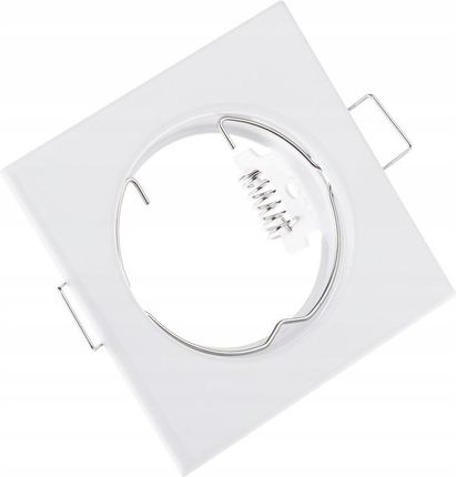 Lumiled Oprawa Halogenowa Podtynkowa Stała Kwadrat Pavo Biała Blacha Mr16 Gu10