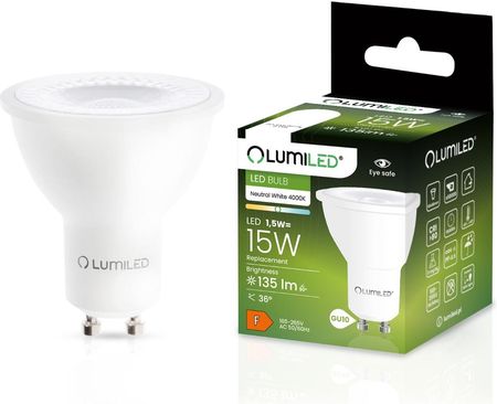 Lumiled Żarówka Led Gu10 1,5W = 15W 135Lm 4000K Neutralna 36°