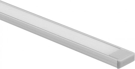 Ecolight Profil Aluminiowy Do Taśm Led Anodowany Wpuszczany/Natynkowy 2M Z Mlecznym Kloszem I Zaślepkami