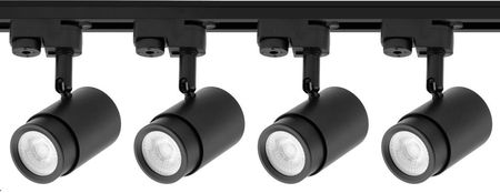 Lumiled Zestaw Szyna Oświetleniowa Szynoprzewód 2M Orion + 4X Reflektor Szynowy Gu10 Czarny