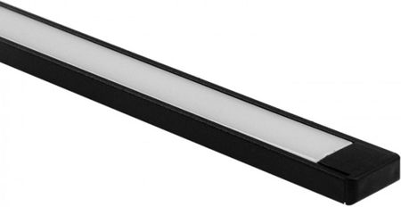 Ecolight Profil Aluminiowy Do Taśm Led Czarny Wpuszczany/Natynkowy 2M Z Mlecznym Kloszem I Zaślepkami