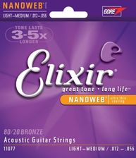 Elixir NanoWeb 80/20 Bronze 12-56 Light-Medium