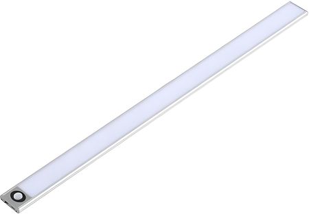 Lampka Podszafkowa LED Listwa Meblowa Samoprzylepna 2W 4500K 40cm z Czujnikiem Ruchu Srebrna