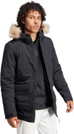 Adidas Kurtka męska adidas Parka Hooded Fur czarna IK0553 Ceny i