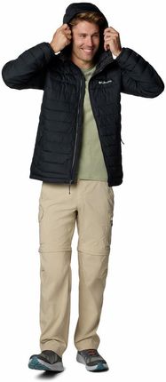 Kurtka męska Columbia Powder Lite™ II Hooded Jacket Rozmiar: L / Kolor: szary/czarny - zdjęcie 2