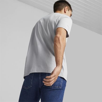 Koszulka męska Puma MAPF1 LOGO szara 62115702 - zdjęcie 3