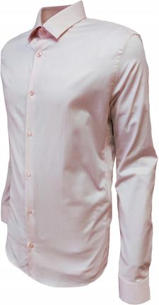 Koszula wizytowa różowa KLASYCZNA bawełniana 4XL - zdjęcie 2