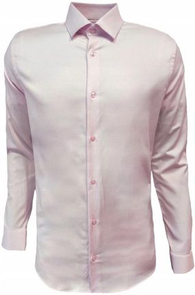 Koszula wizytowa różowa KLASYCZNA bawełniana 4XL - zdjęcie 3