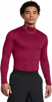 Męski longsleeve treningowy Under Armour UA Cg Elite Mock - czerwony
