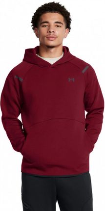 Męska bluza treningowa nierozpinana z kapturem Under Armour UA Unstoppable Flc Hd Eu - czerwona