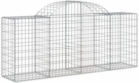 Dkd Home Decor Gabiony Z Wysokim Łukiem 3Szt. 200X50X80/100cm Ocynkowane Żelazo - zdjęcie 2