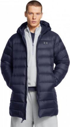 Męska kurtka parka puchowa pikowana Under Armour Legend Down - granatowa