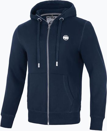 Bluza męska Pitbull Small Logo Hooded Zip navy | WYSYŁKA W 24H | 30 DNI NA ZWROT Zima 2024