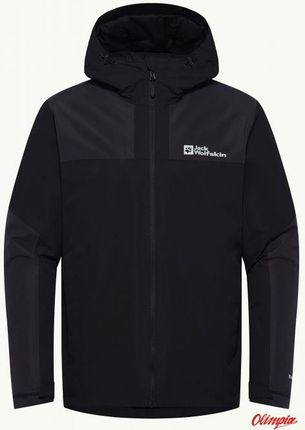 Męska Kurtka Zimowa Jack Wolfskin JASPER INS JKT - Black