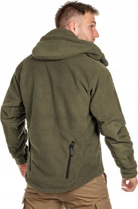 BLUZA PATRIOT Z KAPTUREM ROZPINANA POLAROWA Z IZOLACJĄ OLIVE S 2 FLAGI PL - zdjęcie 4