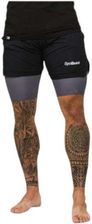 GYMBEAM Męskie Szorty 2in1 - Black Grey