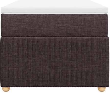 vidaXL Łóżko Kontynentalne Z Materacem Brązowe Tkanina 100X200 Cm 3285549 - zdjęcie 3