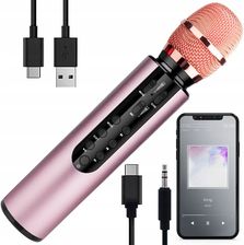 Mikrofon karaoke Bluetooth Nobitech M6-R różowy