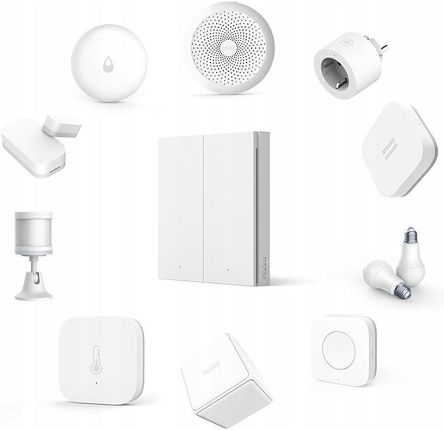 Aqara Wireless Remote Switch H1 Przełącznik scienny bezprzewodowy 2 przyciski, Szary WRS-R02 - zdjęcie 4