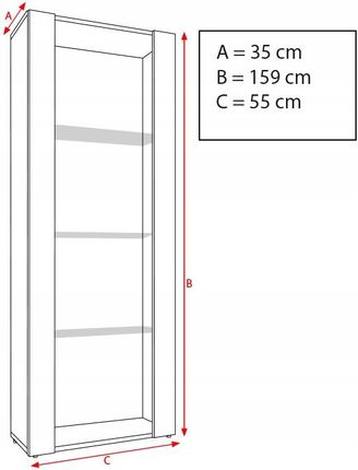 Pan Igiełka Open Vertical 159 Black/Wotan - Without Leds - zdjęcie 3