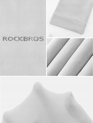 Rockbros Rękawki Kolarskie Xt9002W - Białe 2Szt. - zdjęcie 3