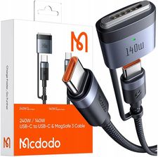 Zdjęcie Mcdodo Kabel Do Zasilacza Ładowania Macbook Air Pro Usb-C Magsafe 3 140W 2M - Zgorzelec