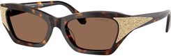 OKULARY SWAROVSKI SK 6029 100273 53 ROZMIAR M