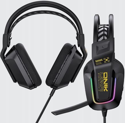 ONIKUMA X13 Słuchawki gamingowe nauszne RGB - czarny - zdjęcie 4
