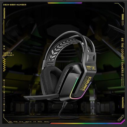 ONIKUMA X13 Słuchawki gamingowe nauszne RGB - czarny - zdjęcie 2