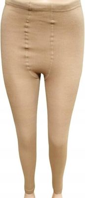 LEGGINSY OCIEPLANE RAJSTOPY BEZ STÓP GETRY GRUBE JASNE, prążki