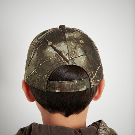 Solognac Czapka Outdoor Dla Dzieci Z Daszkiem 100 Camo Treemetic Uniwersalny - zdjęcie 2