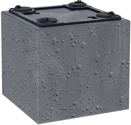 Prosperplast Doniczka Sierra Square Beton Effect 38,5cm Antracyt - zdjęcie 3