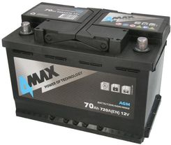 4Max 12V 70Ah/720A BAT70720RAGM4MAX